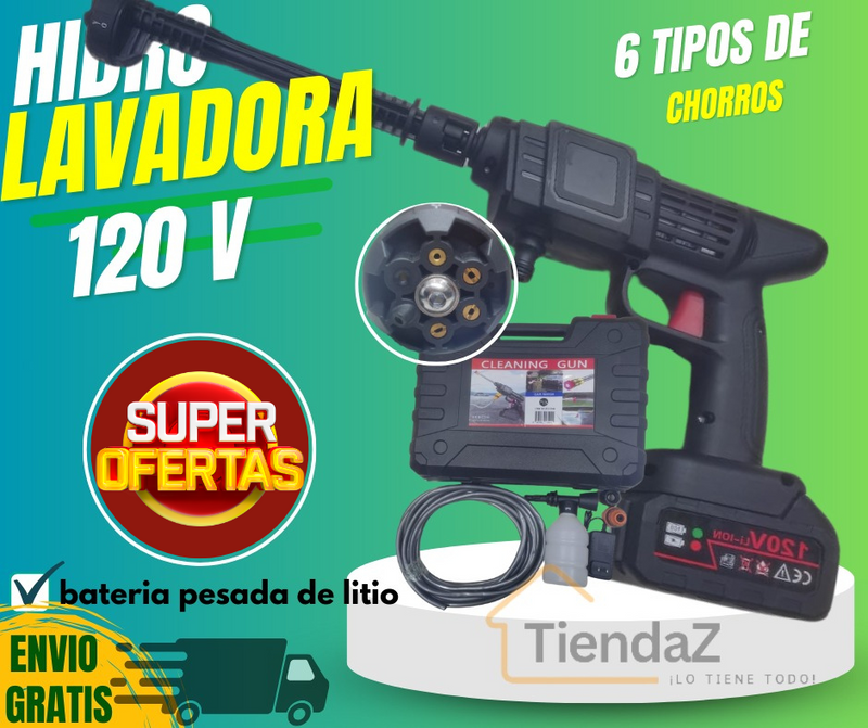 hidrolavadora 128 volts bateria engrosada dura mas